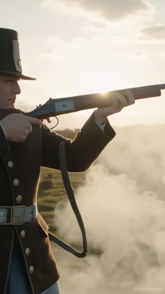 Gunpowder Dawn Volley - Smoke & Dust AI stock